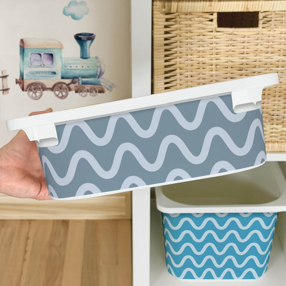 INSPIO Nálepka na box IKEA TROFAST – Vlny