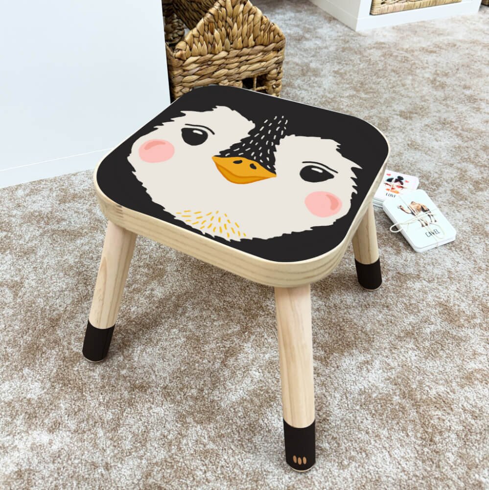 INSPIO Nálepka na židli IKEA FLISAT - Penguin