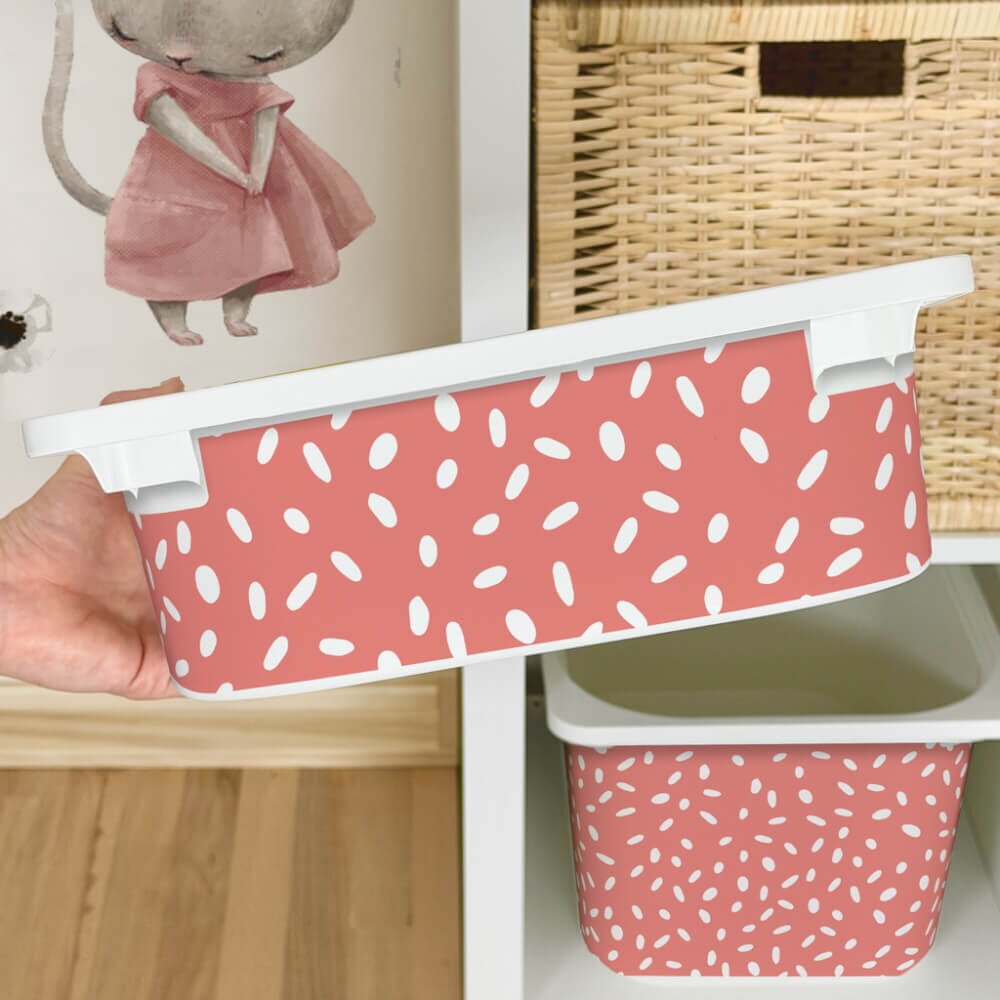 INSPIO Nálepka pro IKEA TROFAST box - Coral BOHO vzor