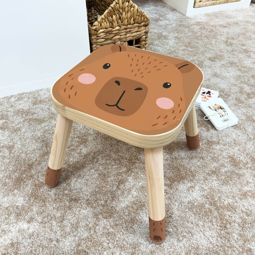 INSPIO Nálepky na židle IKEA FLISAT - Kapybara