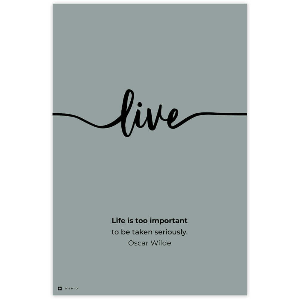 INSPIO Obraz LIVE do obýváku či kanceláře s vlastním textem