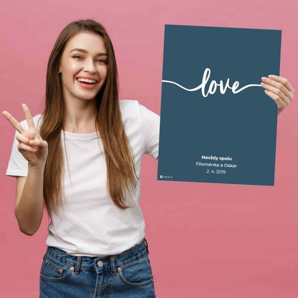 INSPIO Obraz na stěnu LOVE