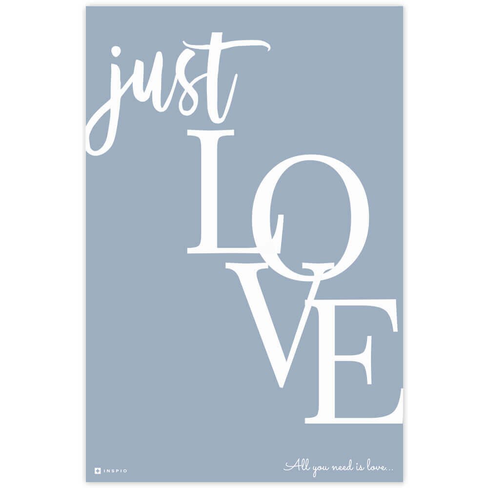 INSPIO Obraz s moderním designem JUST LOVE