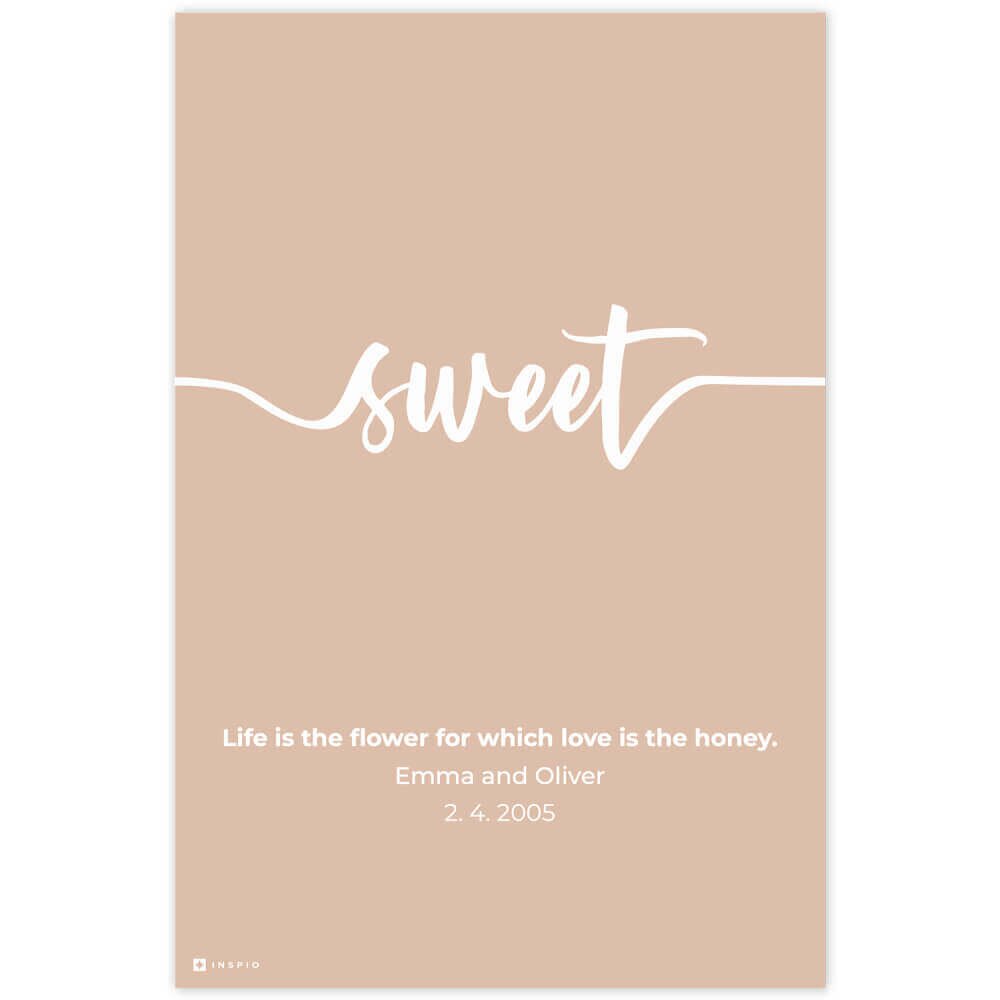 INSPIO Obraz SWEET z kolekce do ložnice či dětského pokoje