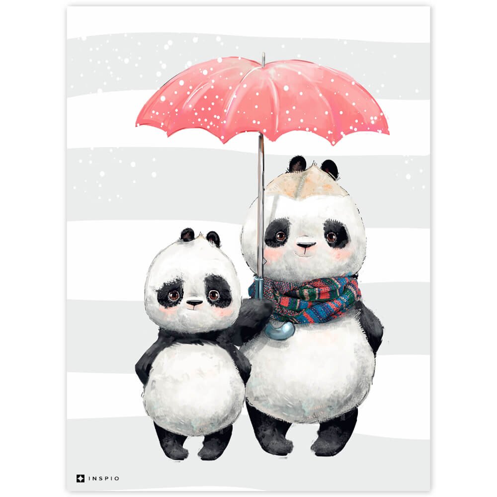 INSPIO Obrázek do dětského pokoje s pandami