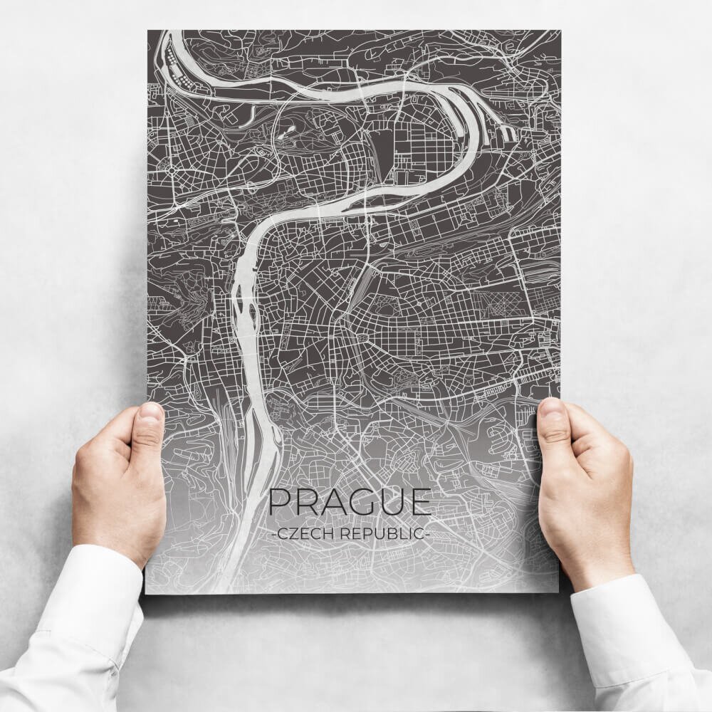 INSPIO Sada obrazů - Map of Prague II