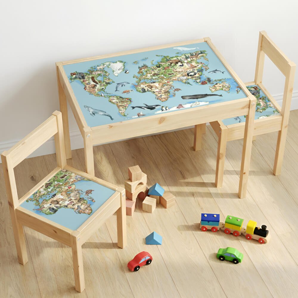 INSPIO Sada samolepek pro IKEA LÄTT - Cesta kolem světa