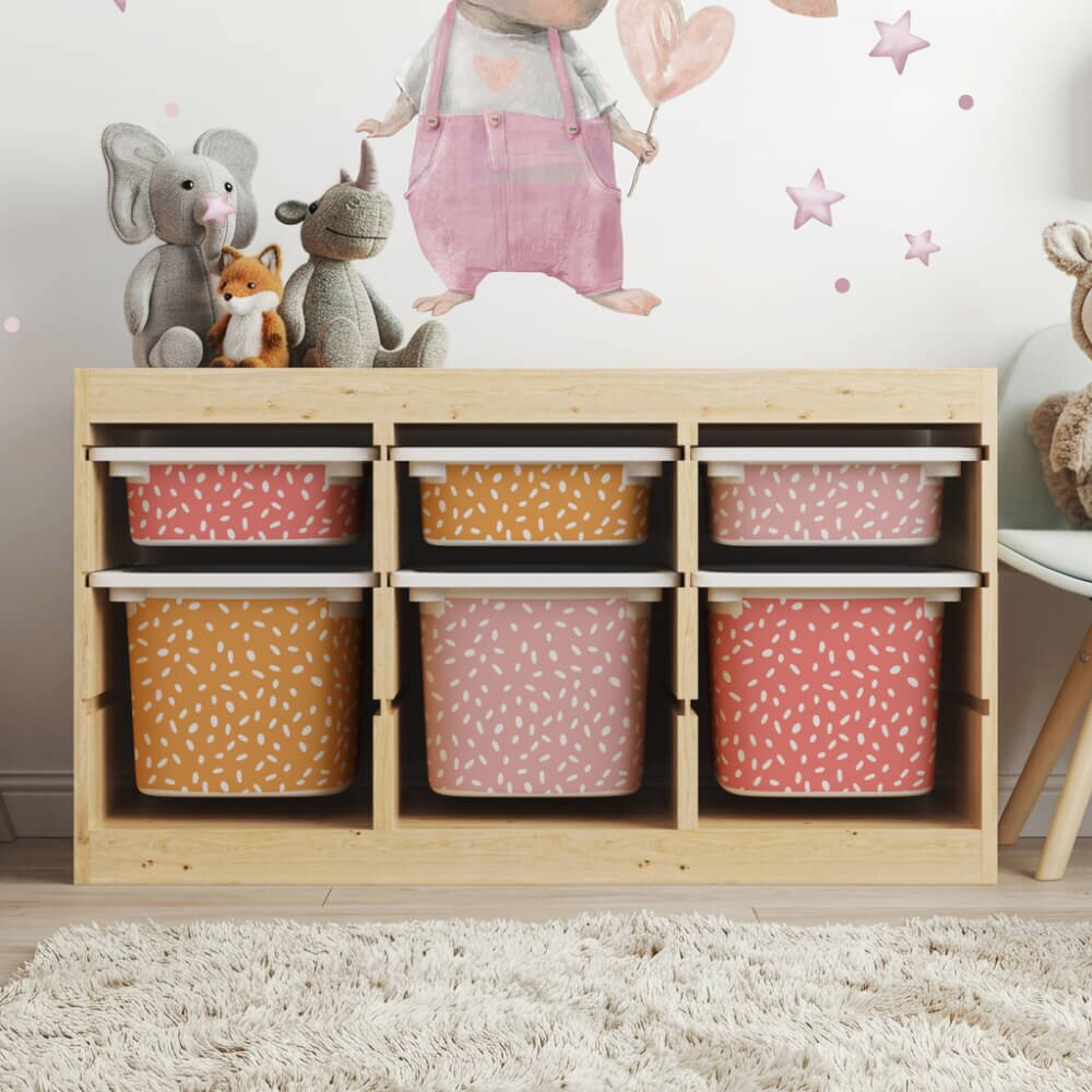 INSPIO Samolepka na krabici IKEA TROFAST - vzor BOHO