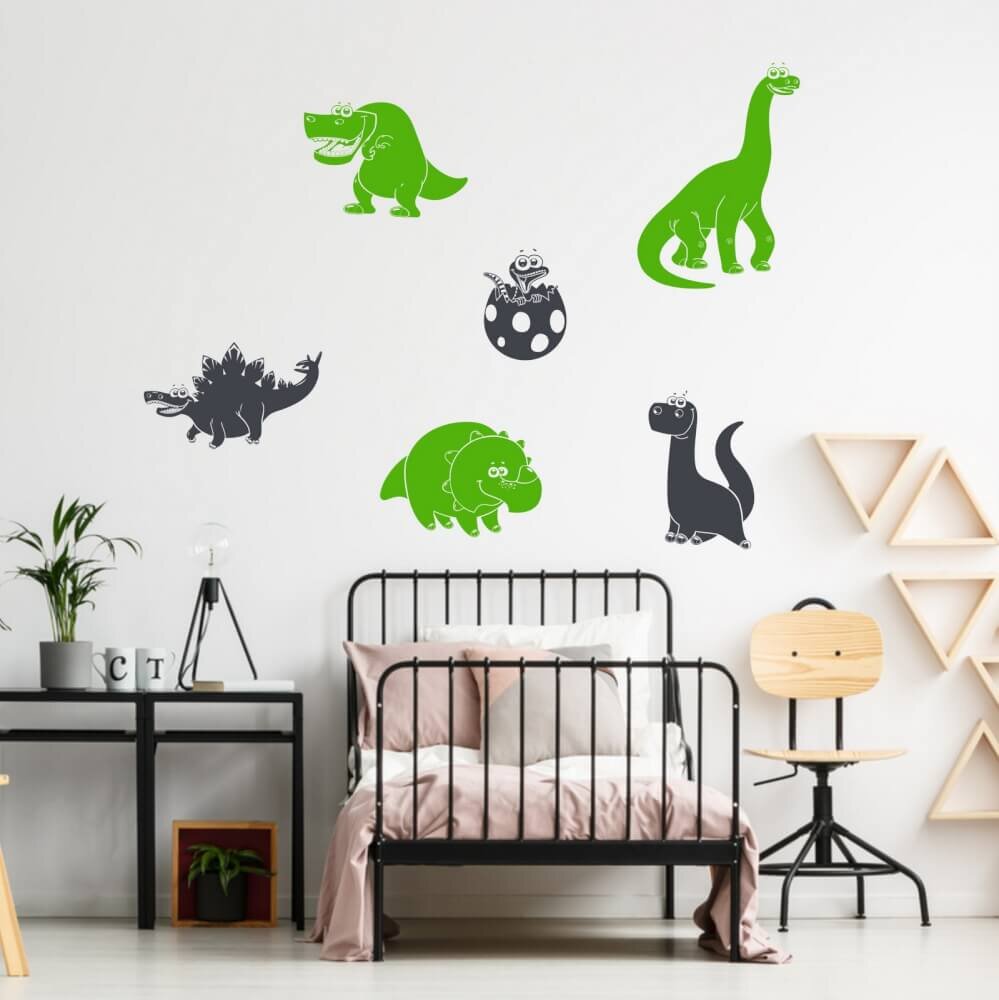 INSPIO Samolepka na zeď - Dinosauři ve vlastní barvě