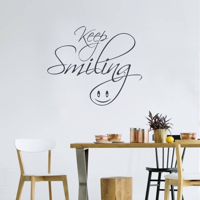 INSPIO Samolepka na zeď - Keep smiling