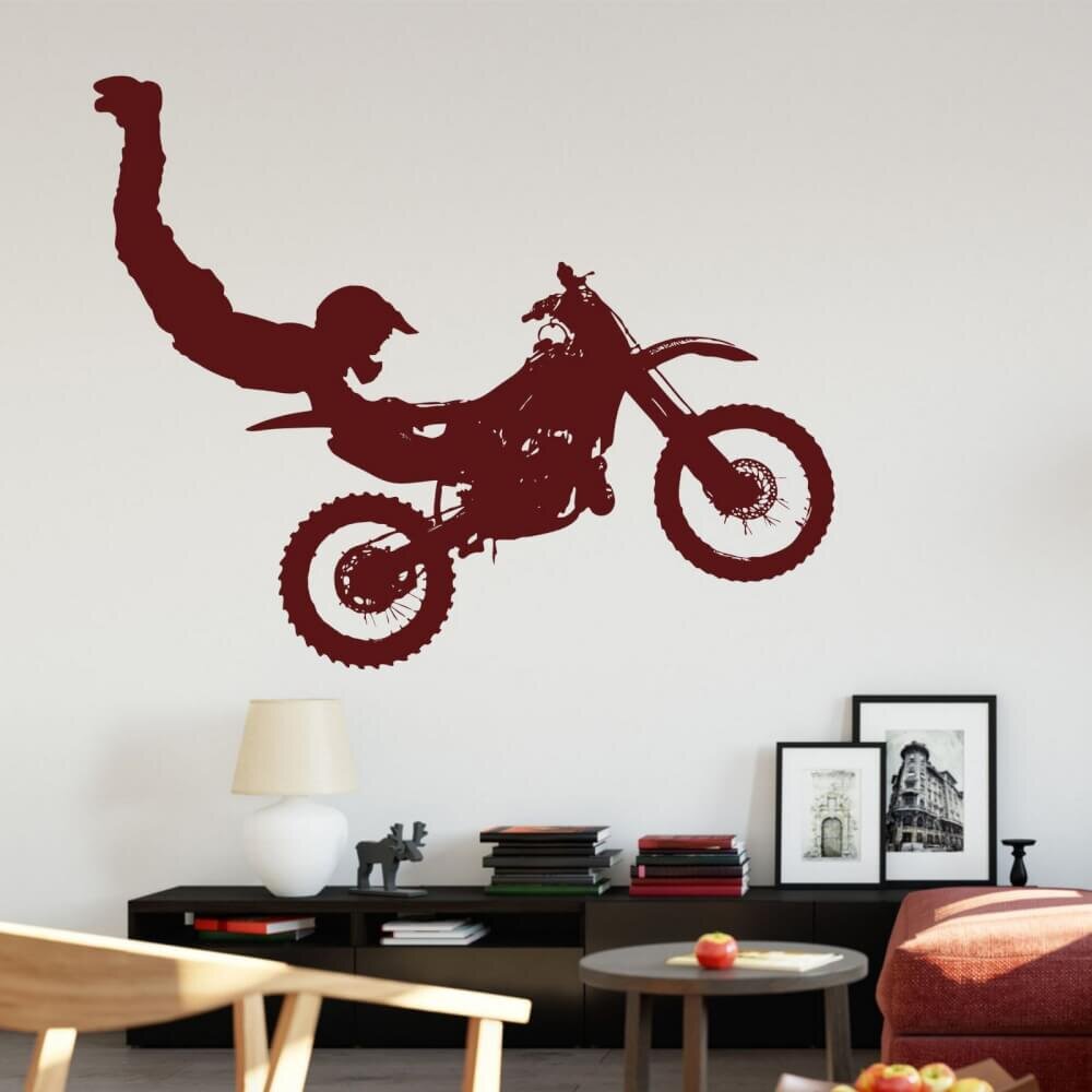 INSPIO Samolepka na zeď - Motocyklista