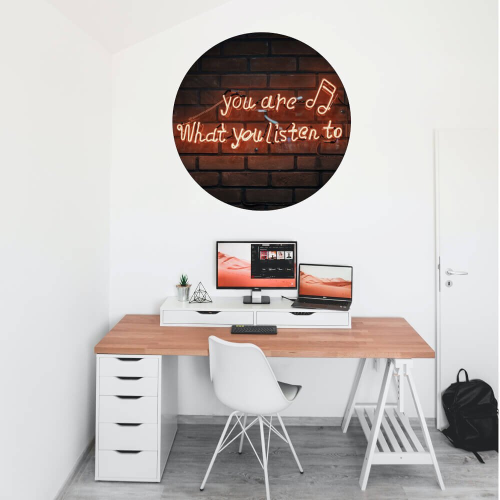 INSPIO Samolepka na zeď z fotky - Neonový nápis