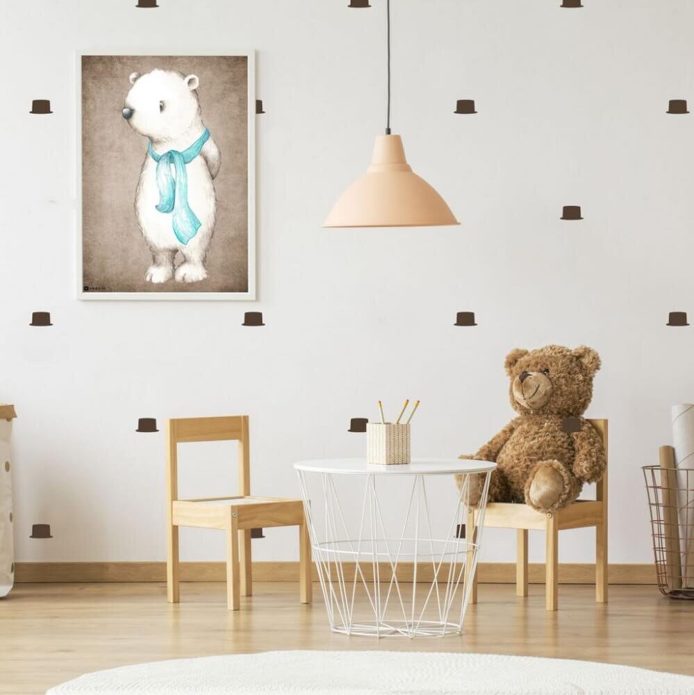 INSPIO Samolepky na zeď - Kloboučky ve vlastní barvě
