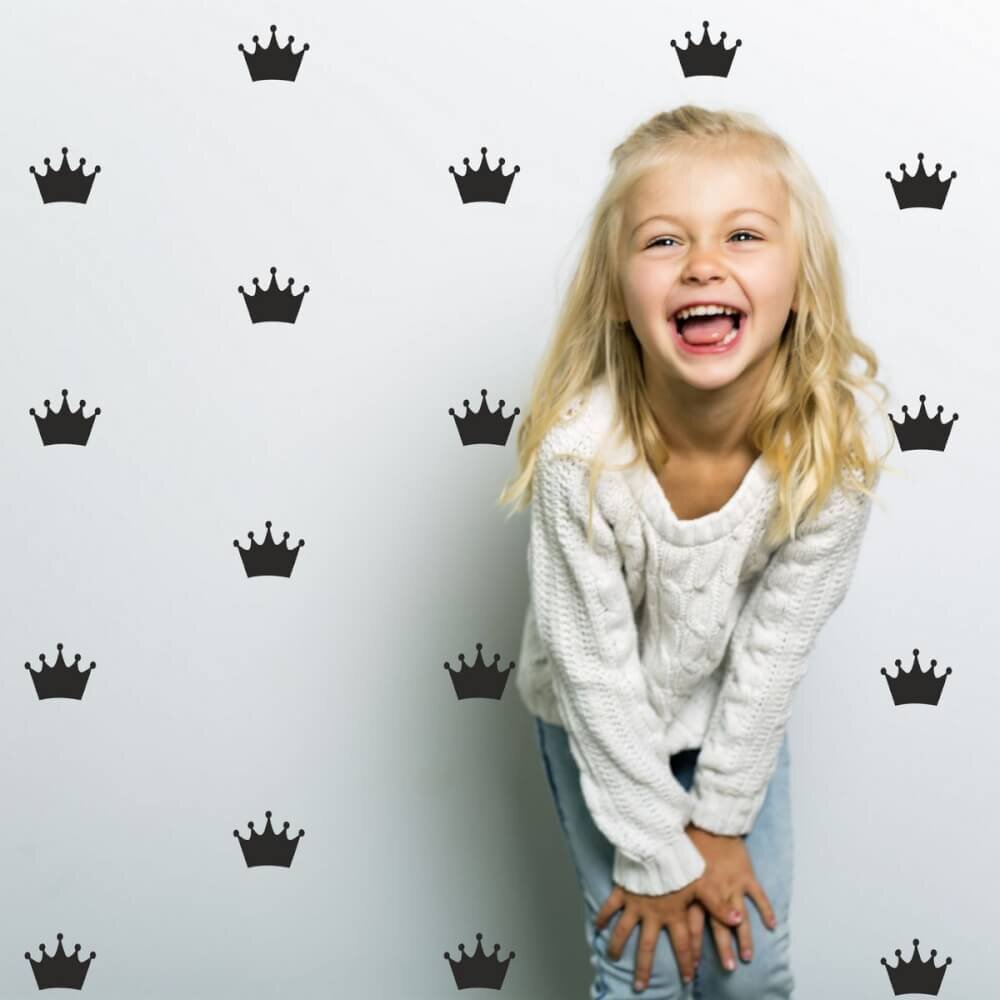 INSPIO Samolepky na zeď - Korunky ve vlastní barvě