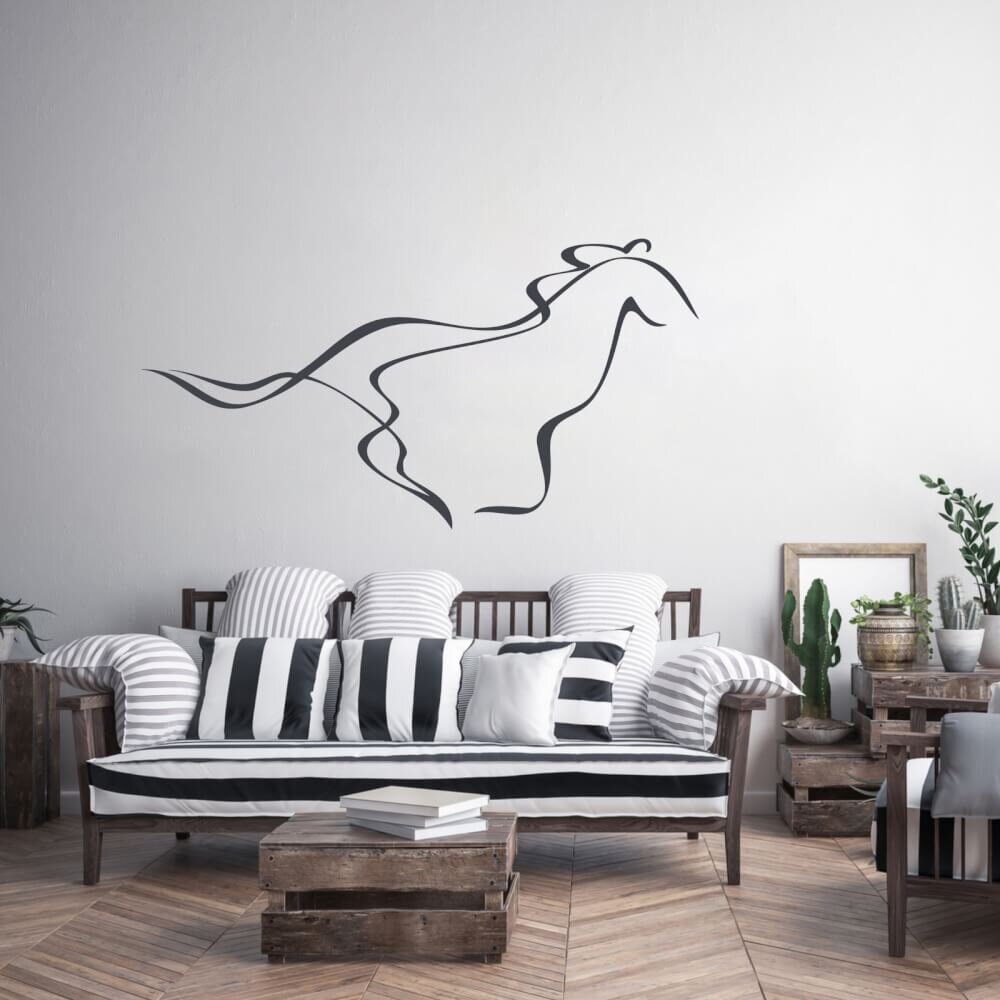 INSPIO Samolepky na zeď - Kůň do ložnice
