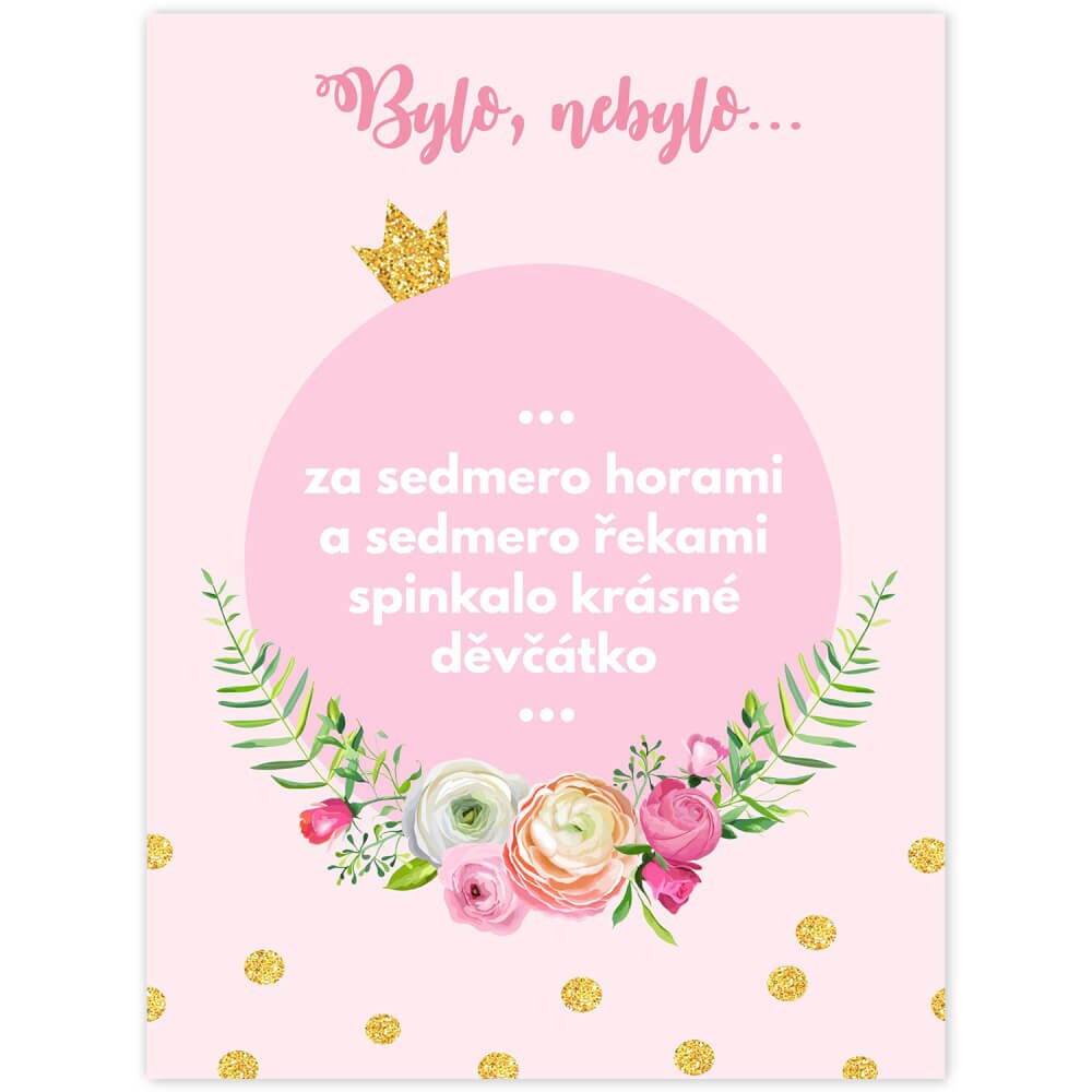 INSPIO Tabulka pro dítě s pohádkovým textem