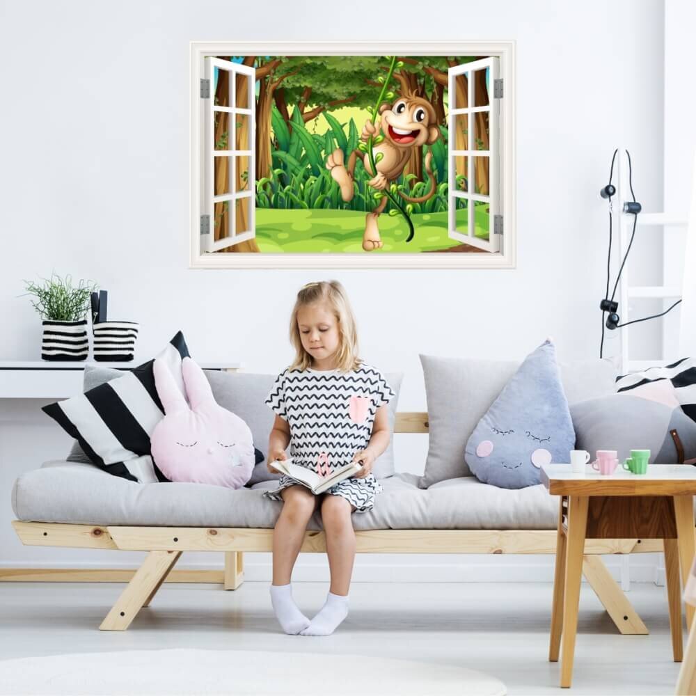INSPIO Tapety do dětského pokoje - OPICE opičky