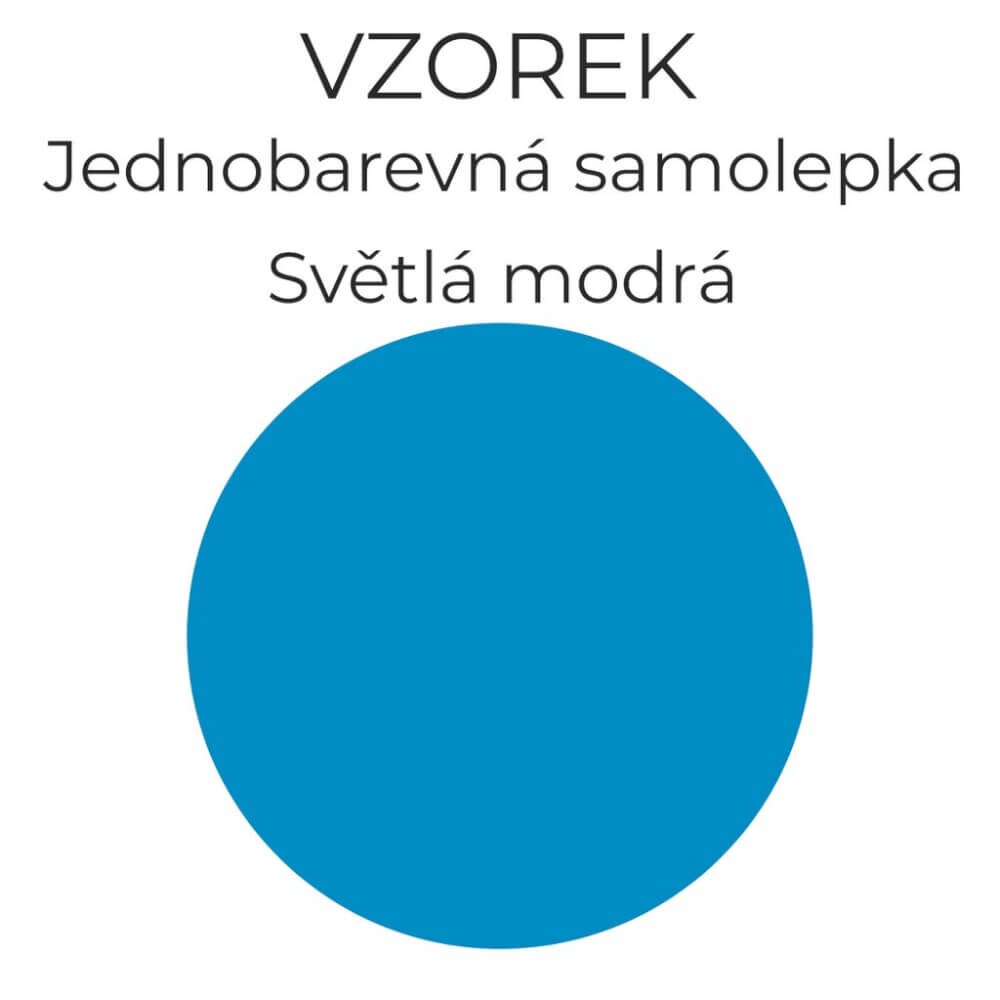 INSPIO Vzorek 053 - Světlá modrá