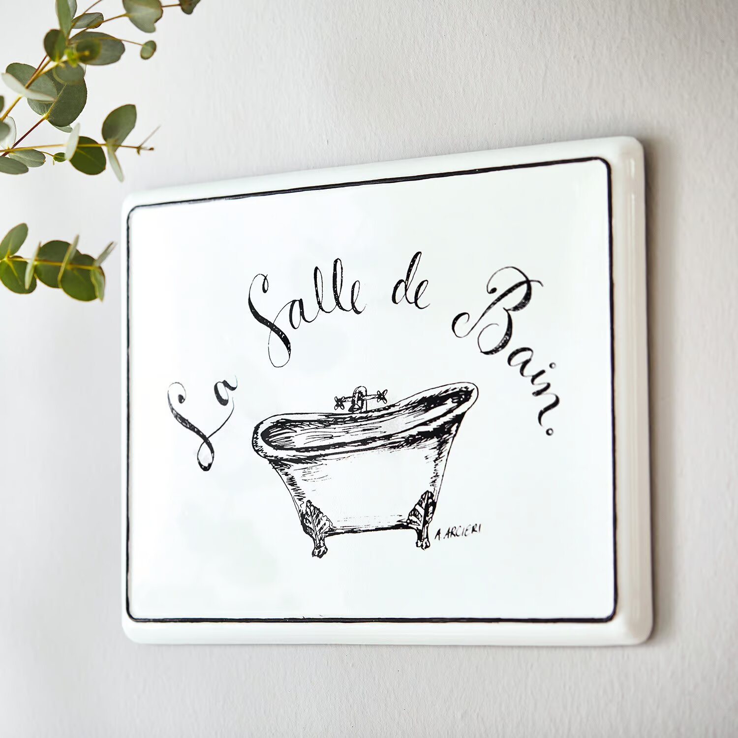 LOBERON Dekorace – cedulka La salle de bain