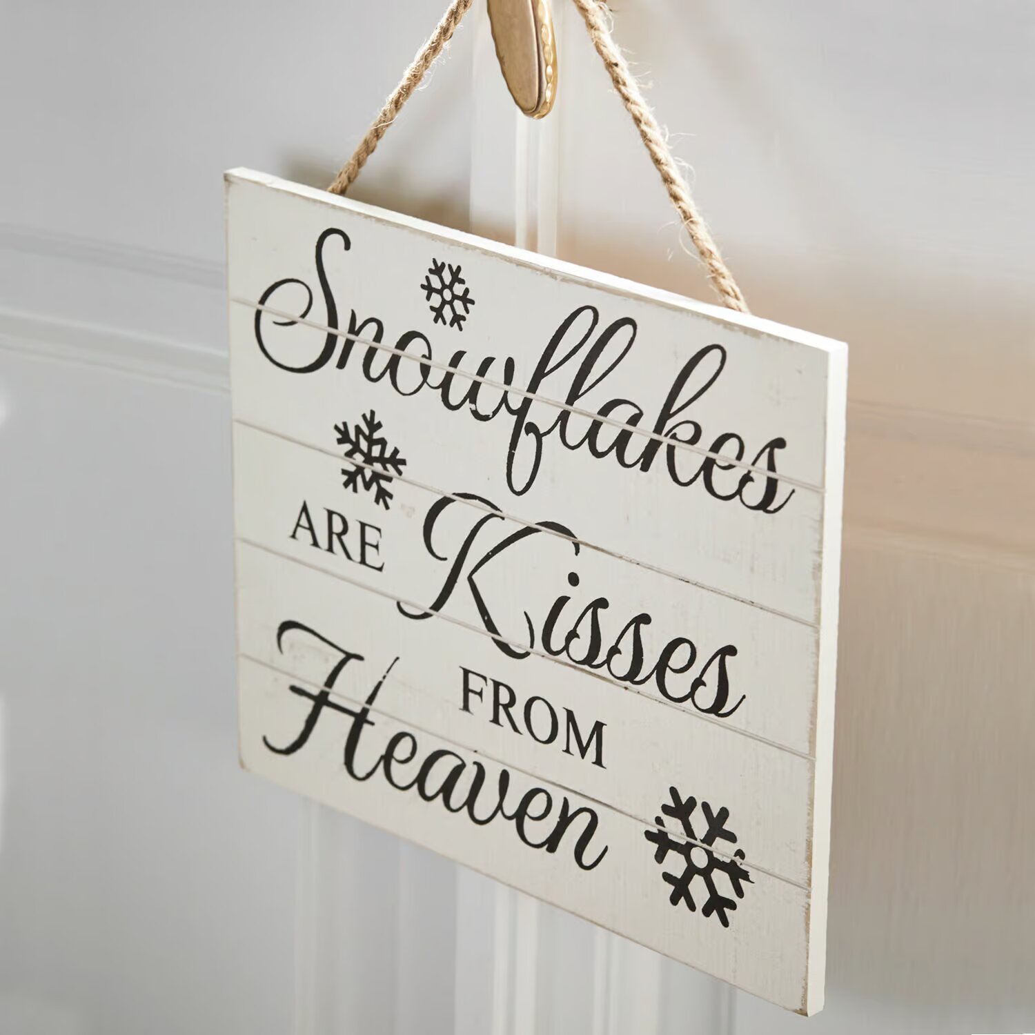 LOBERON Dekorativní tabulka Snowflakes