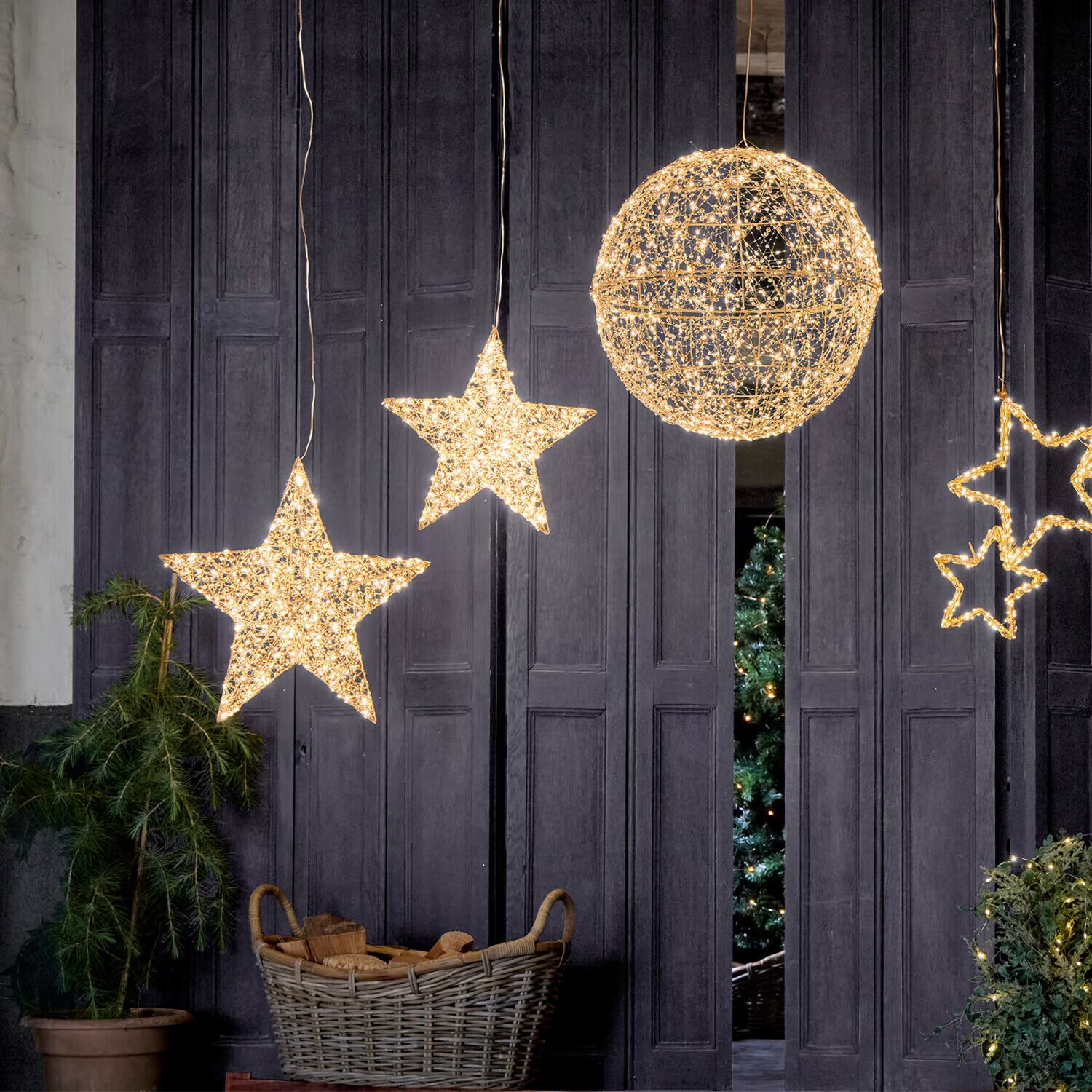 LOBERON LED hvězdy 2dílná sada Brightens