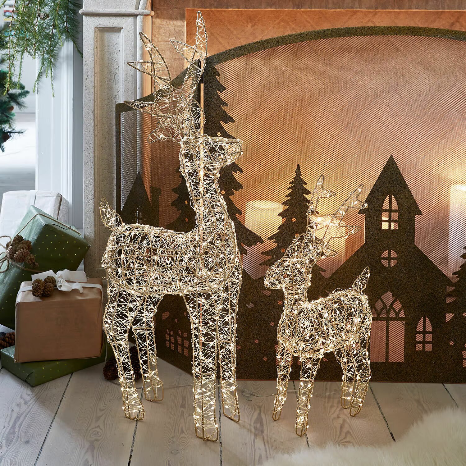 LOBERON LED jeleni 2dílná sada Lovili