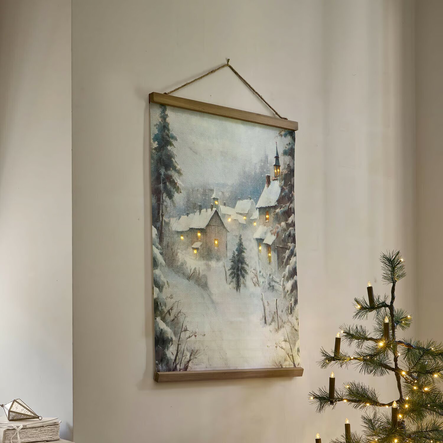 LOBERON Nástěnná dekorace s LED Eirikholt