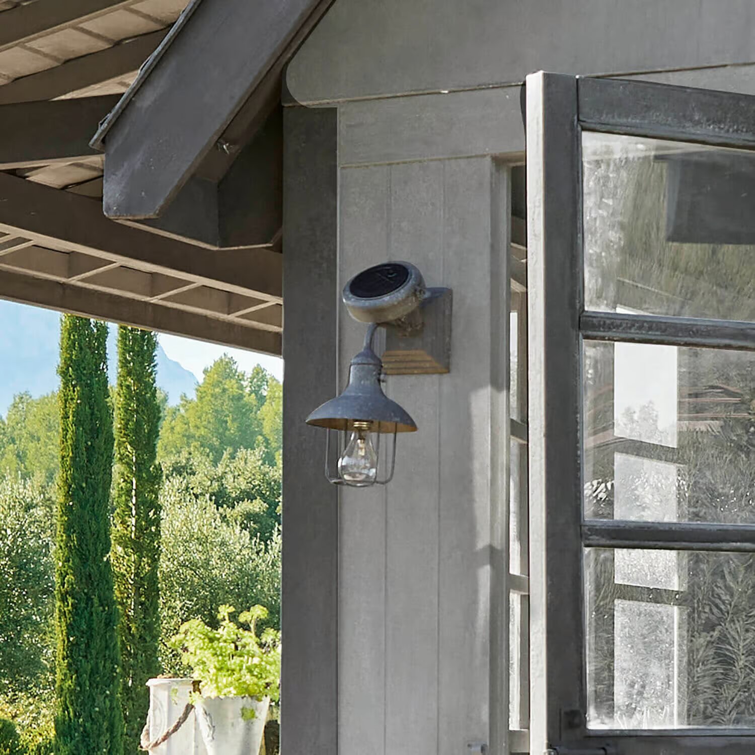 LOBERON Nástěnná solární lampa Anniviers