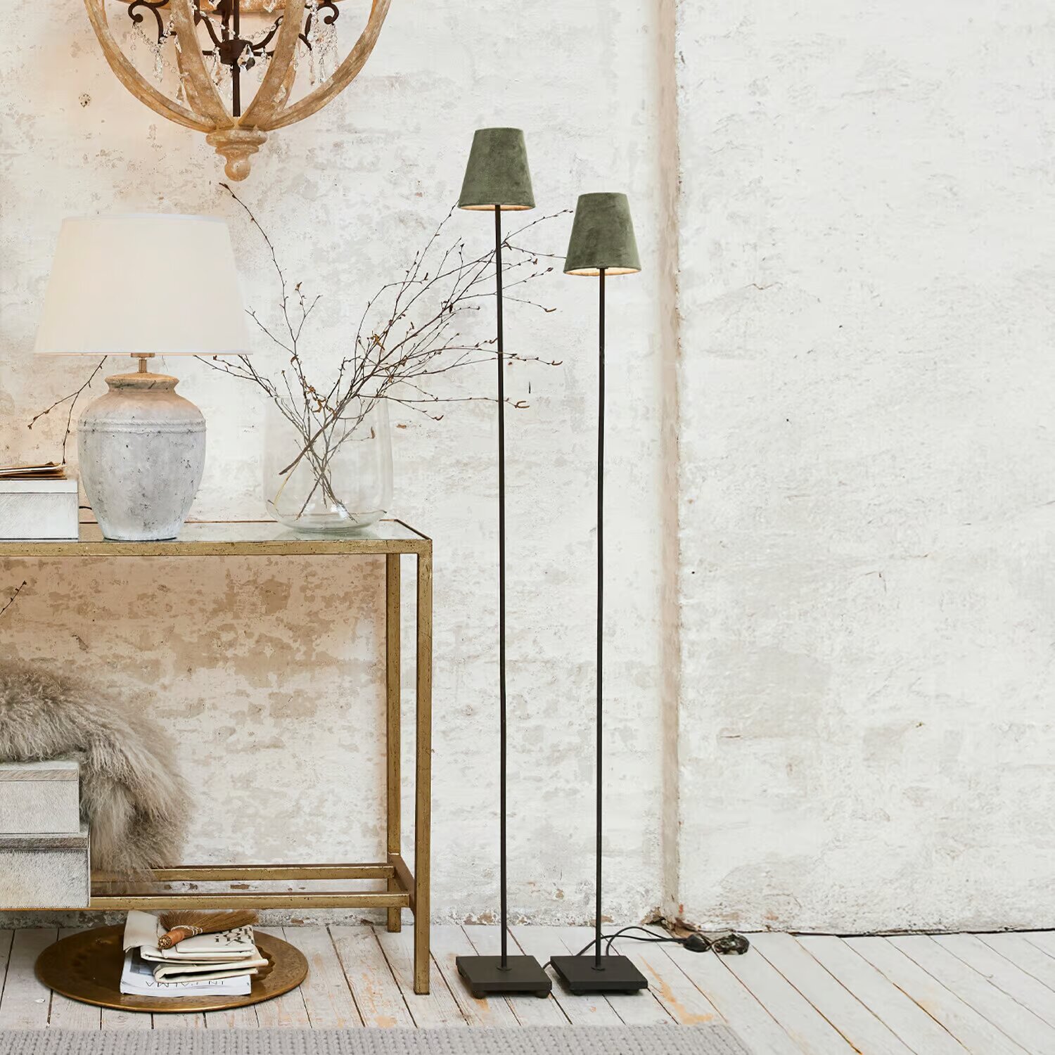 LOBERON Stojací lampa 2dílná sada Tacoma