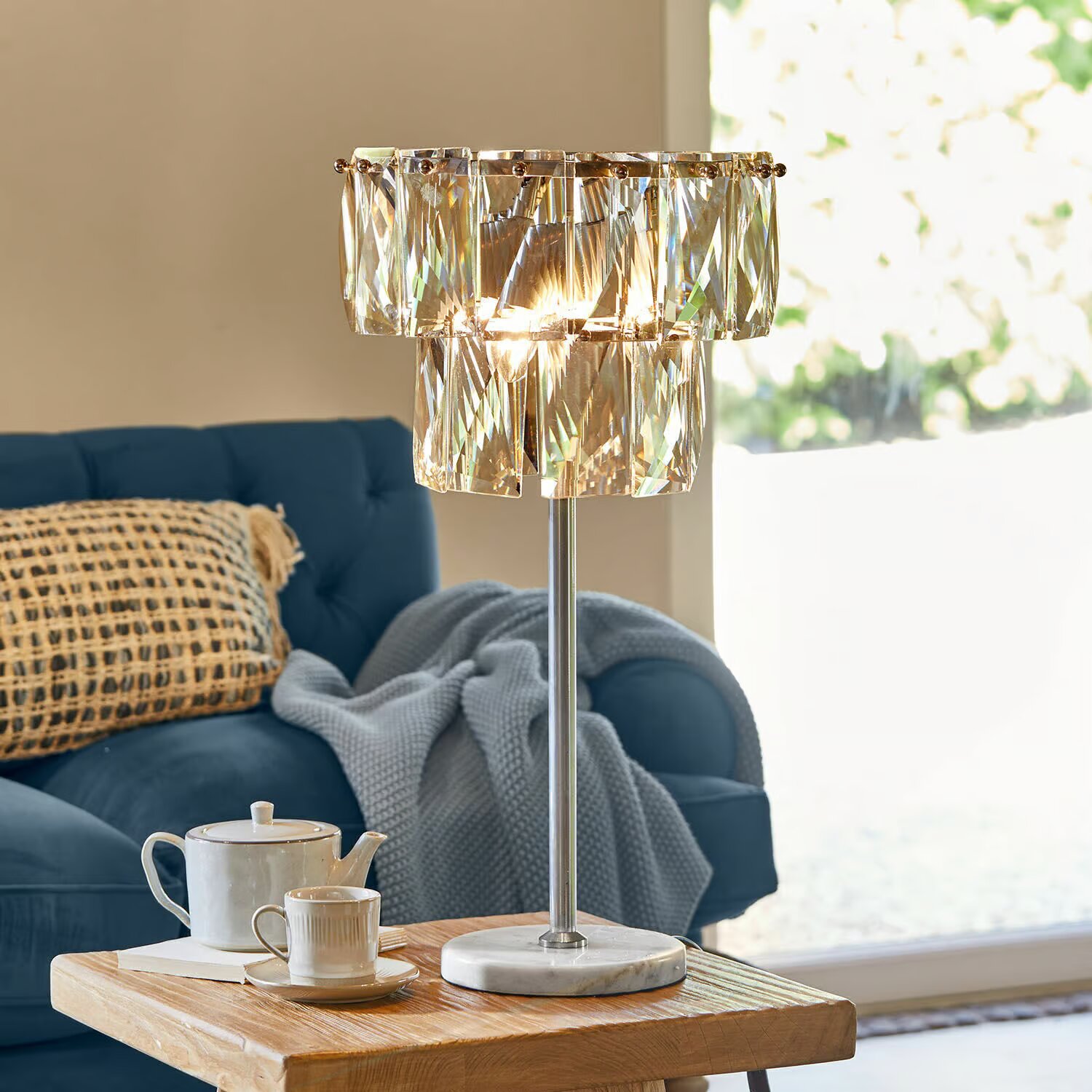 LOBERON Stolní lampa Crystalford