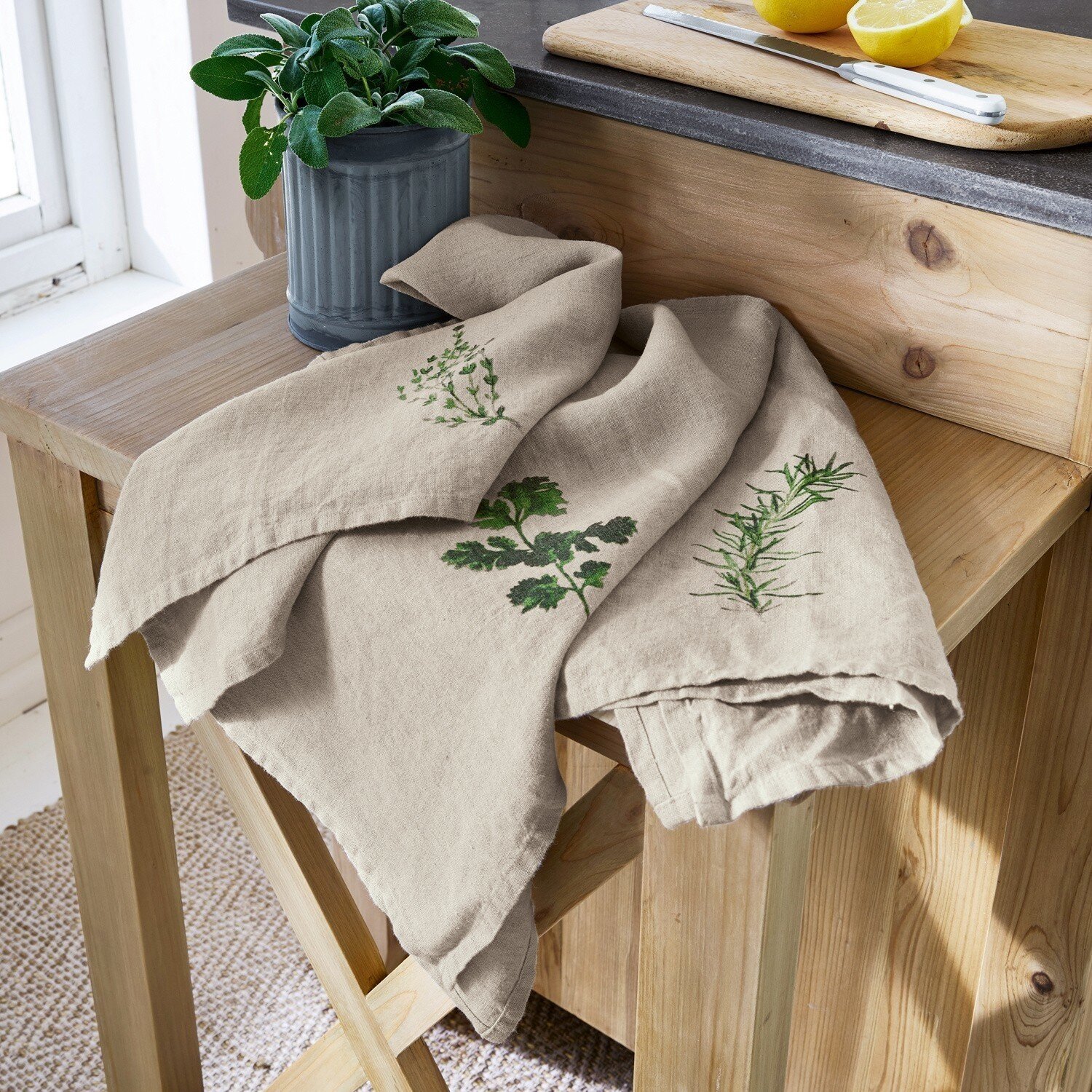 LOBERON Utěrky 3dílná sada Herbal Gardens
