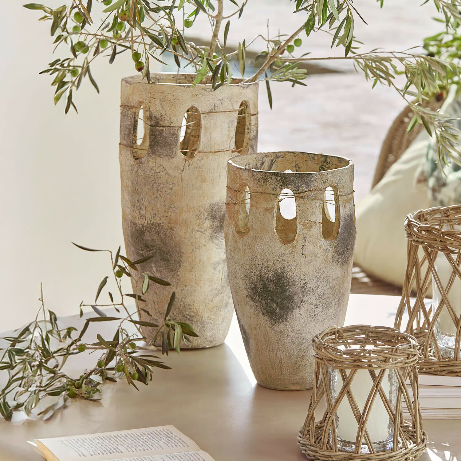 LOBERON Vázy 2dílná sada Delunas