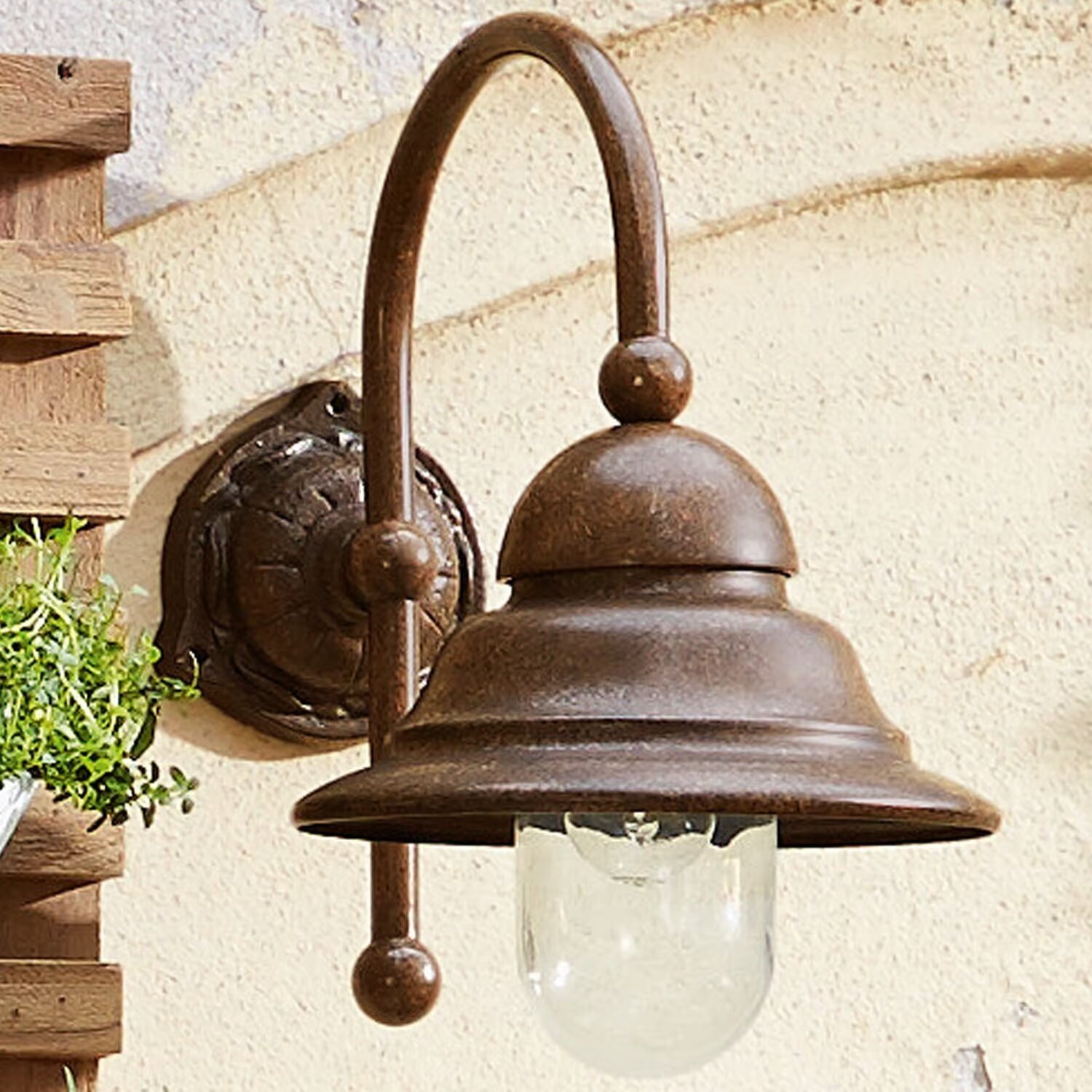 LOBERON Venkovní nástěnná lampa Keela