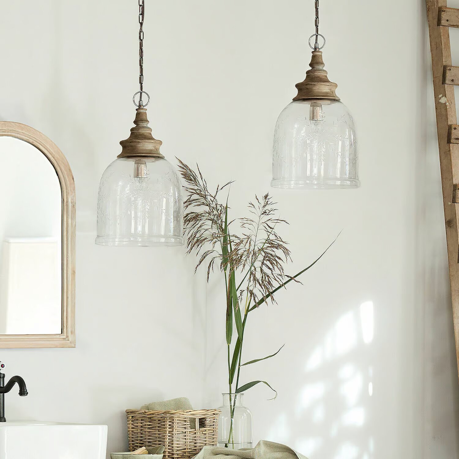LOBERON Závěsná lampa Bretterly