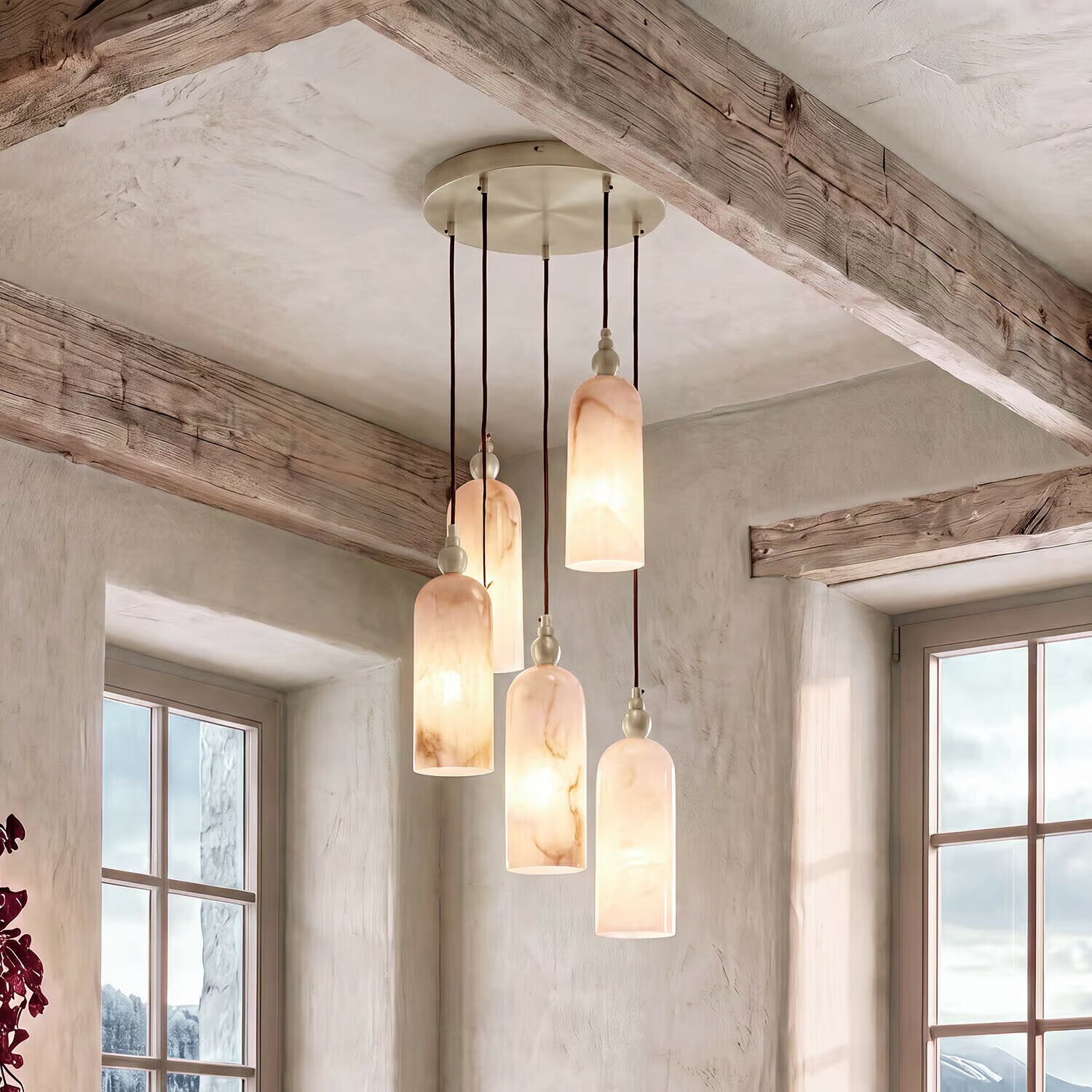 LOBERON Závěsná lampa Caldmere