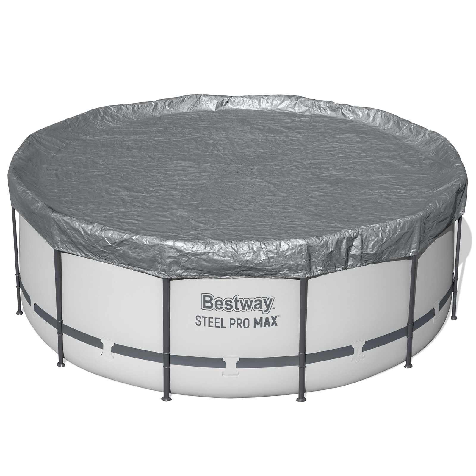 Bestway Ochranná fólie na bazén Ø366 m Kulatý Polyester Šedá