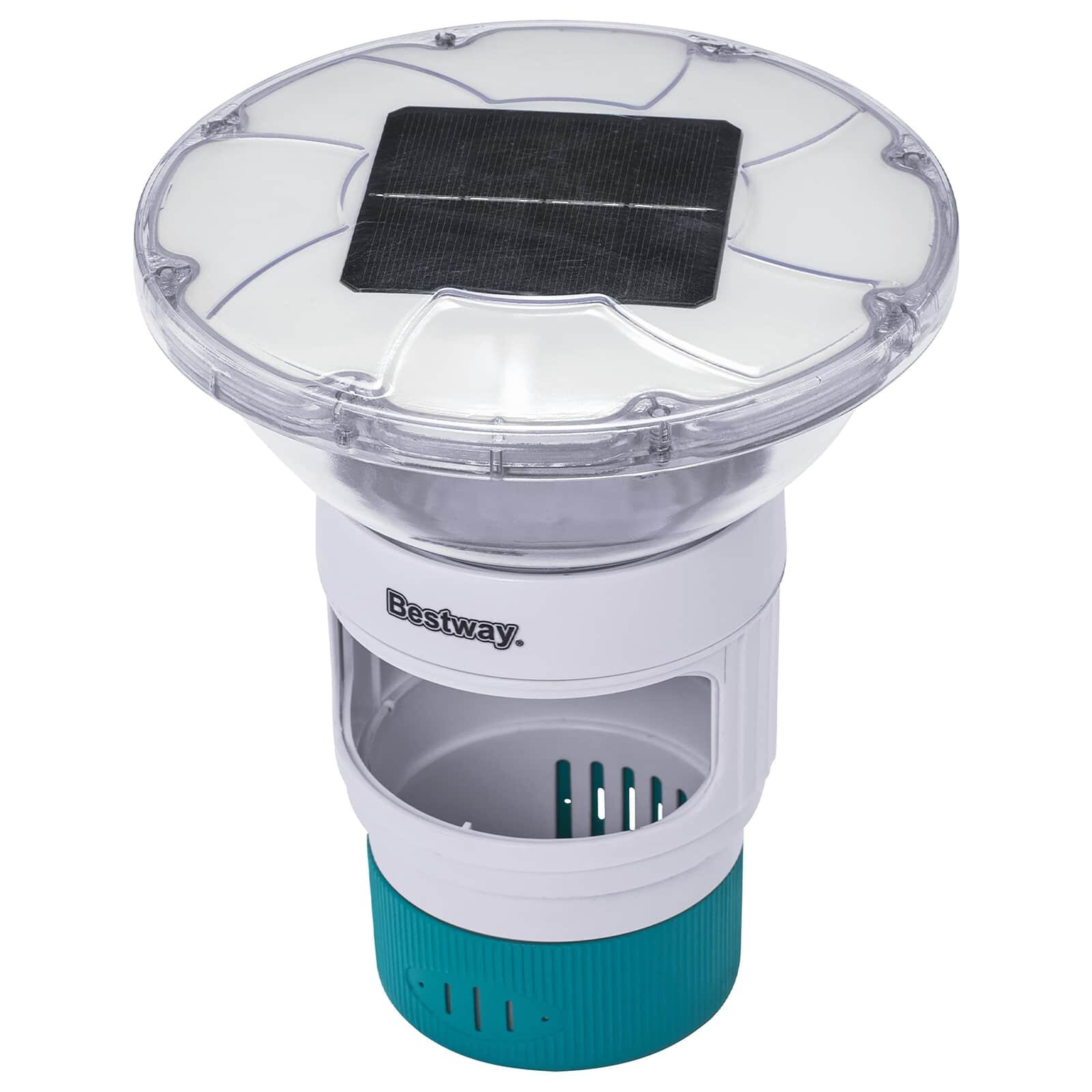 Bestway Plovoucí solární světlo s LED pásky Bílá Ø 76 cm PC a ABS