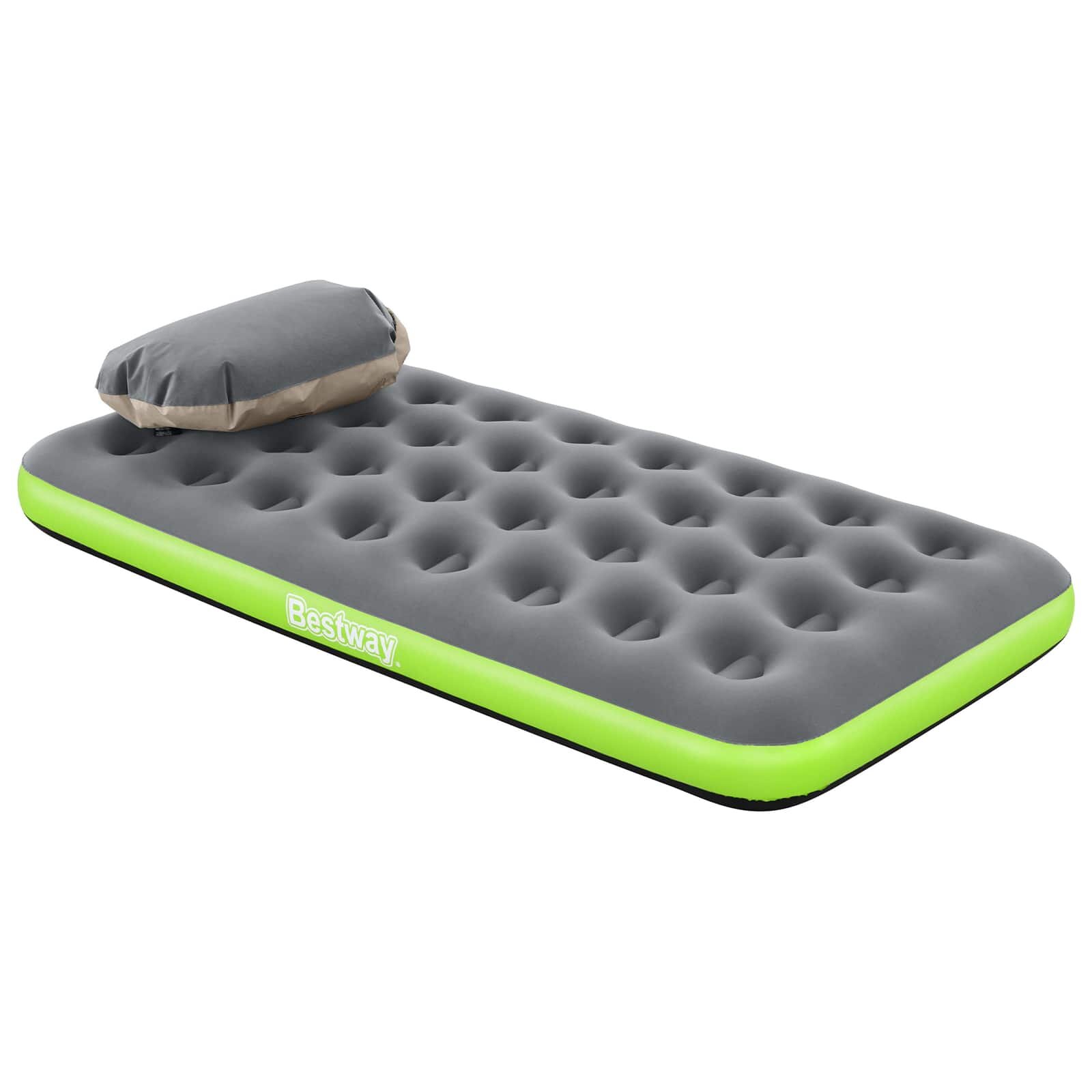 Bestway Vzduchová matrace 1místný 188 x 99 x 22 cm Šedá a zelená