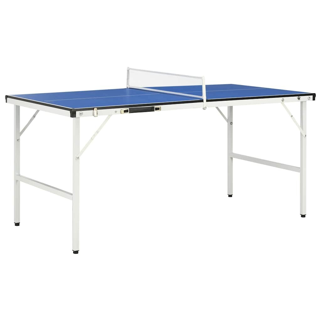 vidaXL 15metrový pingpongový stůl se sítí 152 x 76 x 66 cm modrý
