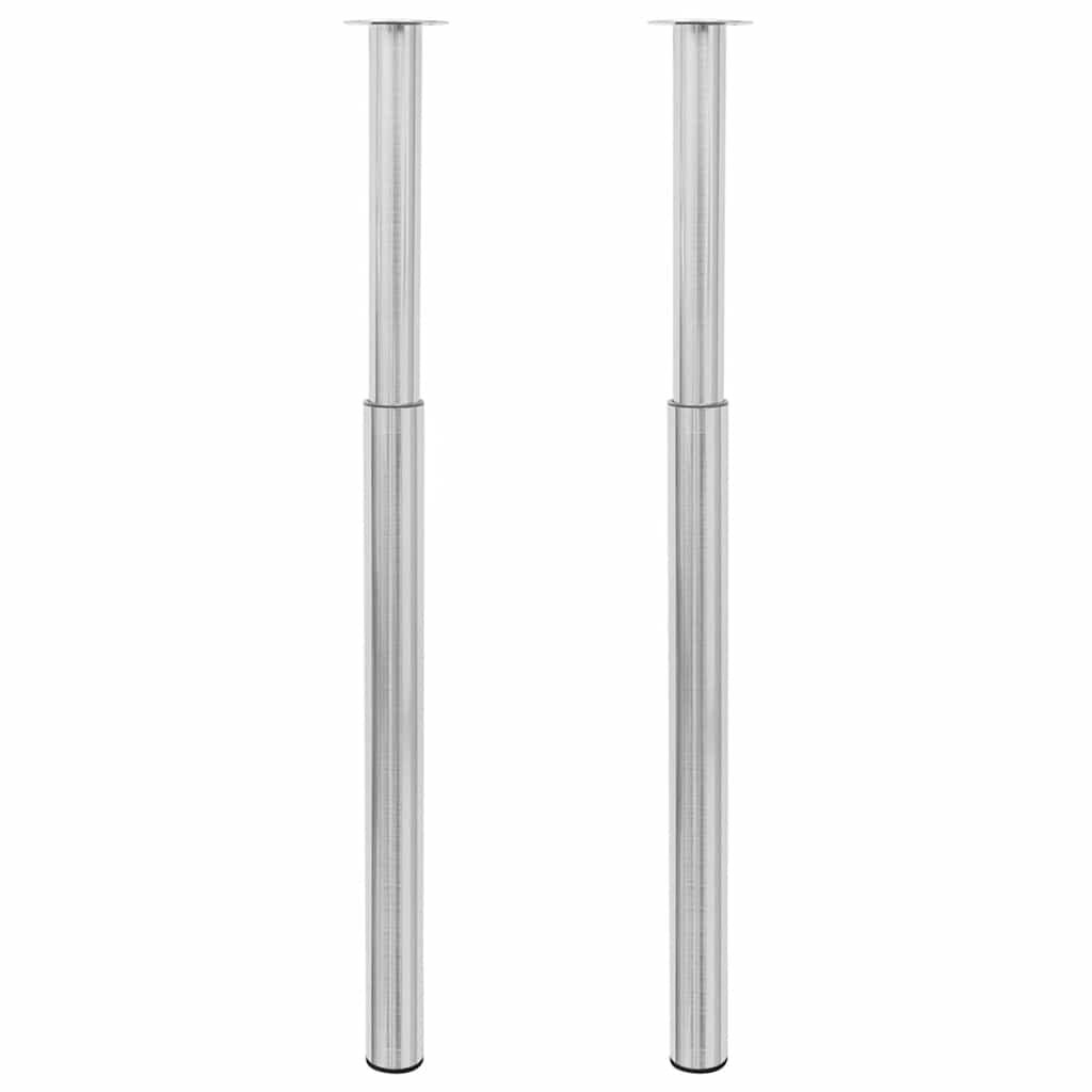 vidaXL 2 teleskopické stolové nohy z nerezová ocel 710 mm - 1100 mm