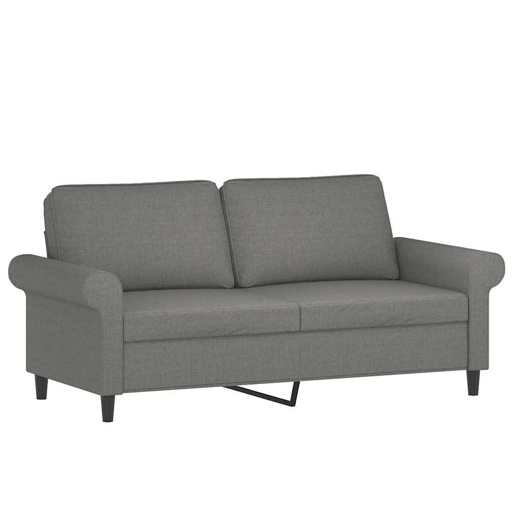vidaXL 2místná pohovka tmavě šedá 140 cm textil