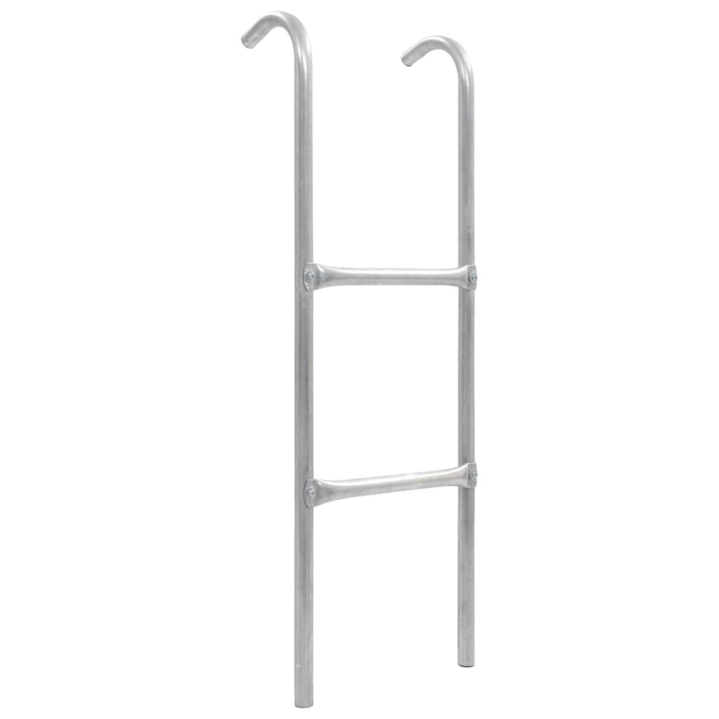 vidaXL 2stupínkový žebřík k trampolíně ocel stříbrný 1026 cm