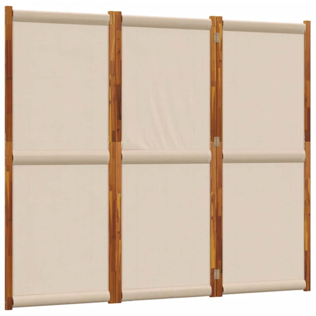 vidaXL 3dílný paraván taupe 210 x 180 cm