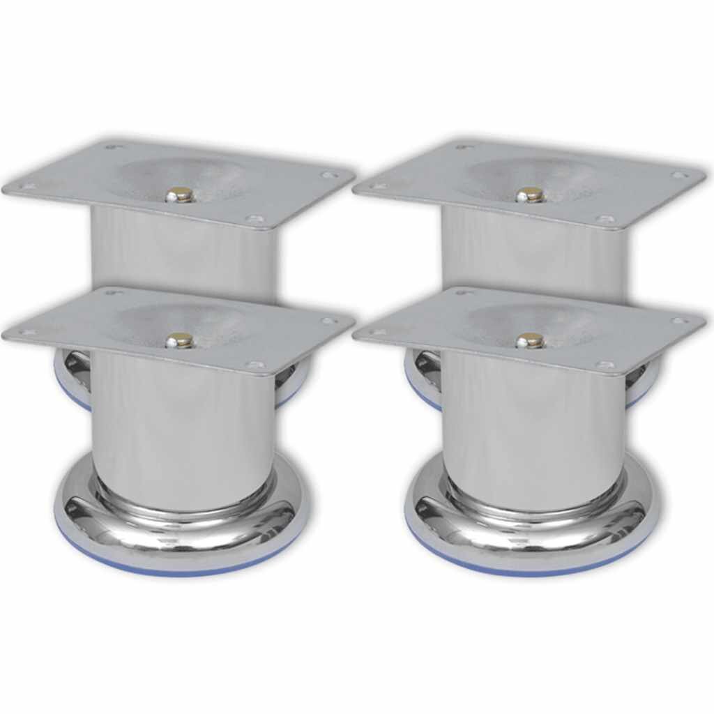 vidaXL 4 kulaté chromové nohy na pohovku 60 mm