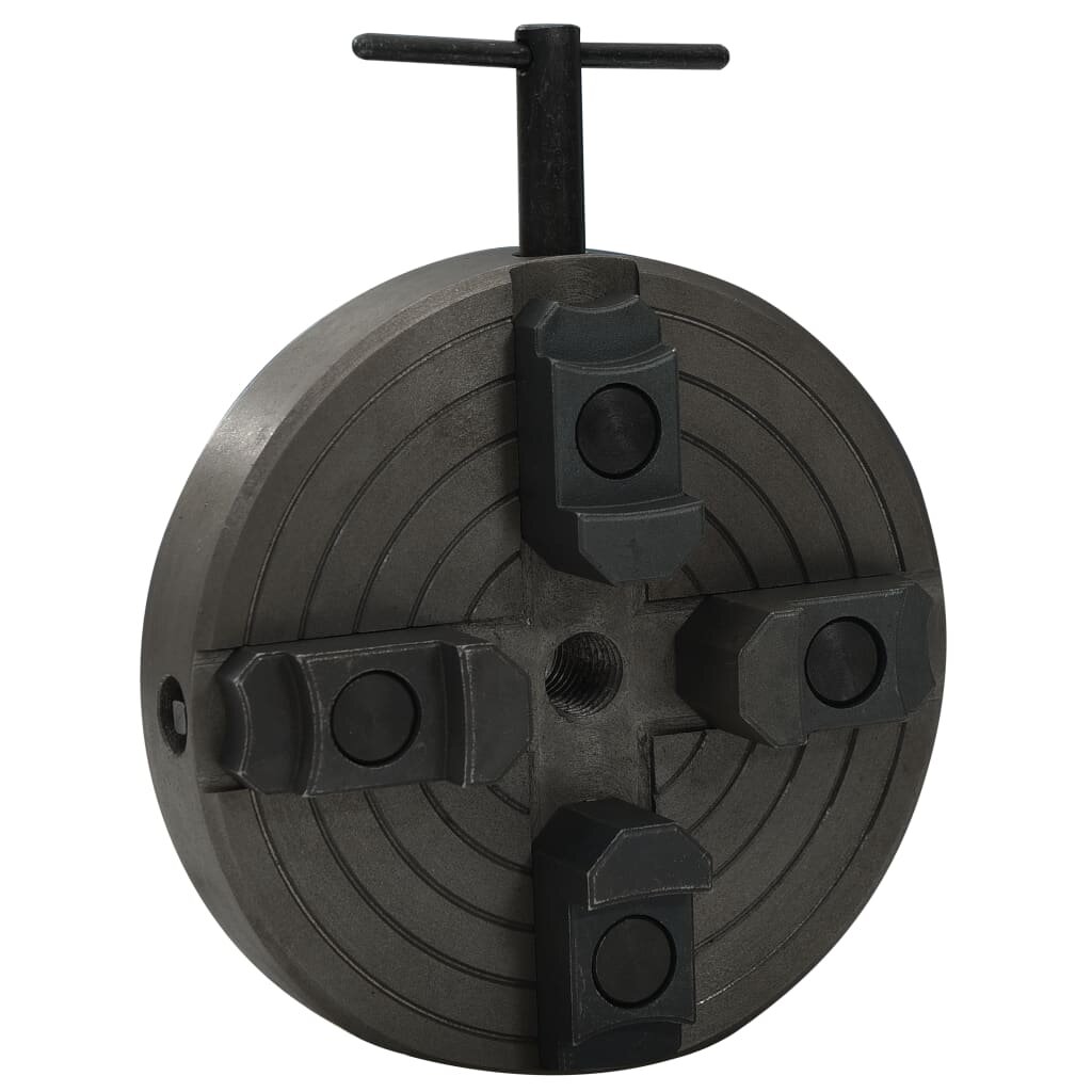 vidaXL 4čelisťové sklíčidlo na dřevo konektor M18 ocel černé 150x63 mm