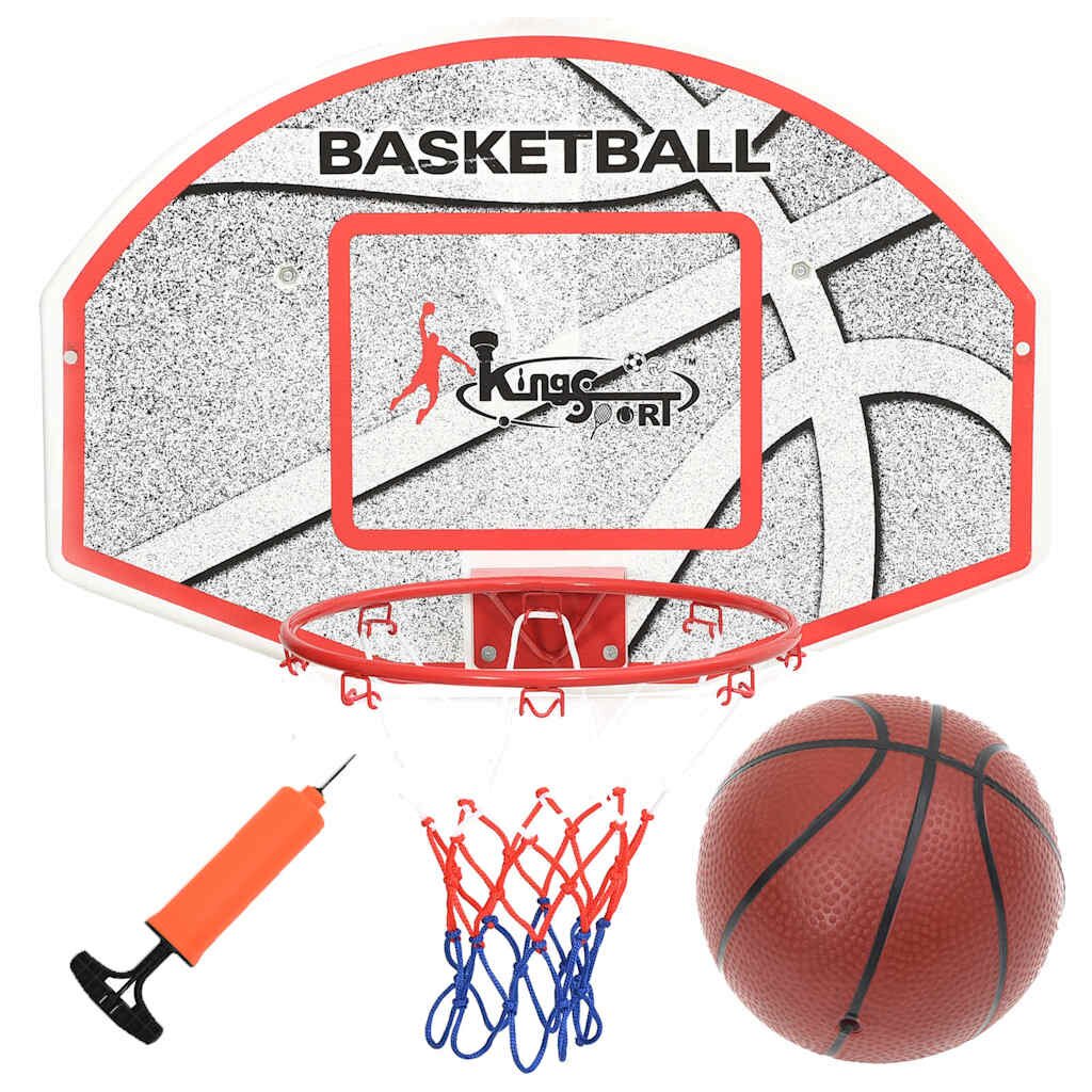 vidaXL 5dílná sada nástěnného basketbalového koše s deskou 66x445 cm