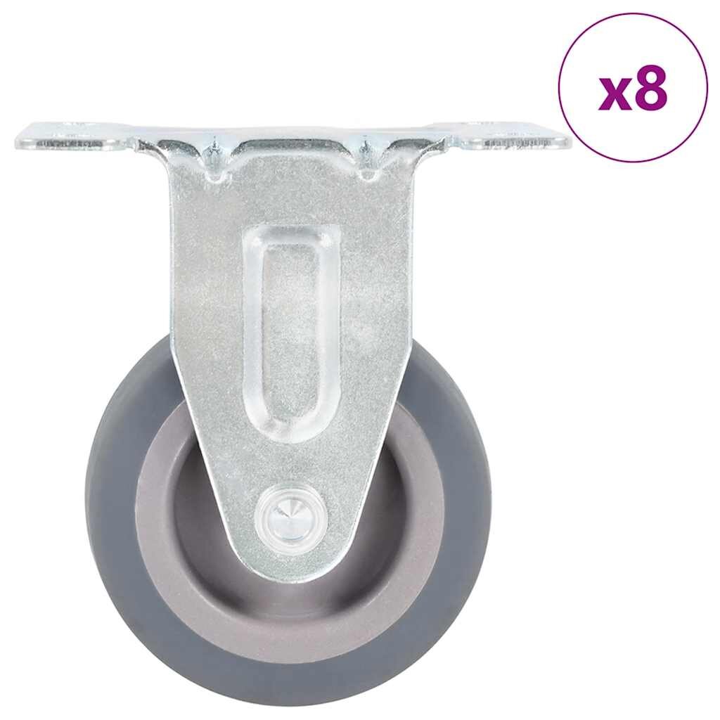 vidaXL 8 ks pevná kolečka 50 mm