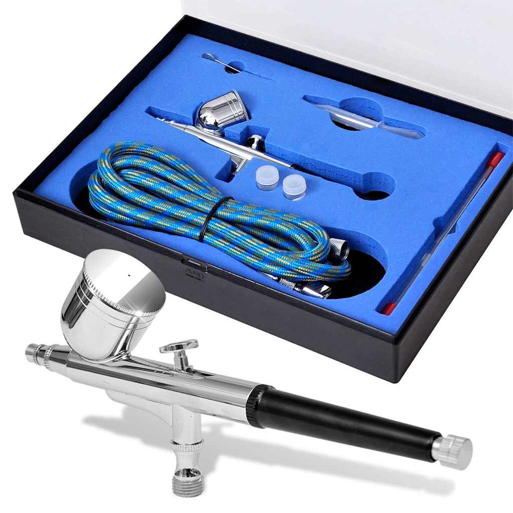 vidaXL Airbrush set s tryskami 02 / 03 / 05 mm
