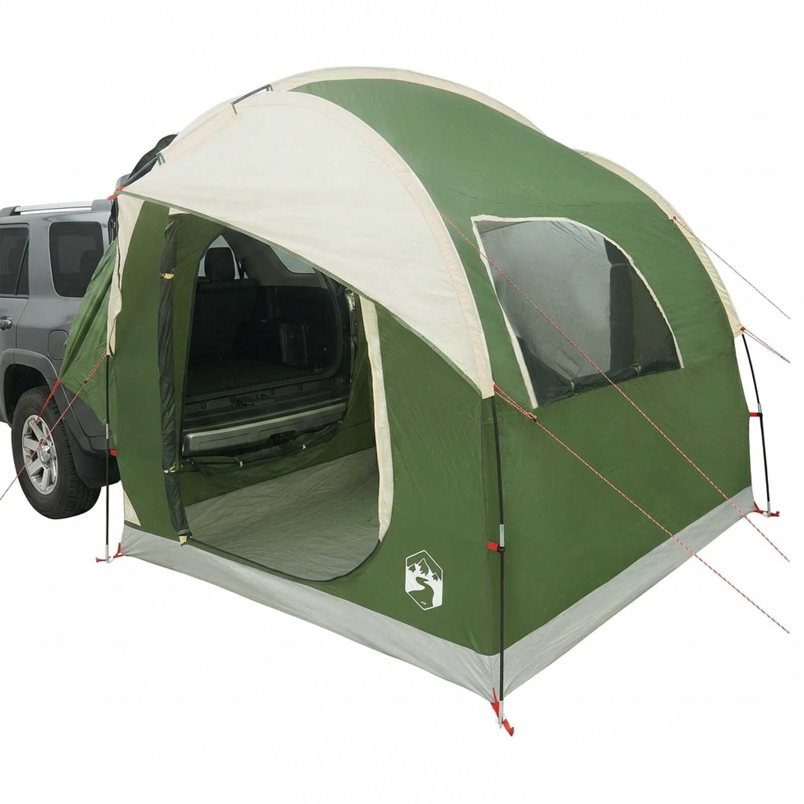 vidaXL Auto stan Zelená pro 3 osoby Polyester a ocel