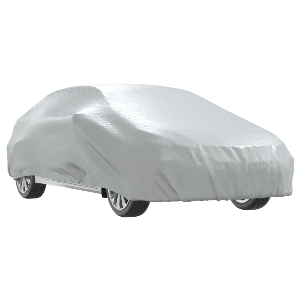 vidaXL Autopotah pro sedan s popruhy na přezky celý stříbrný L
